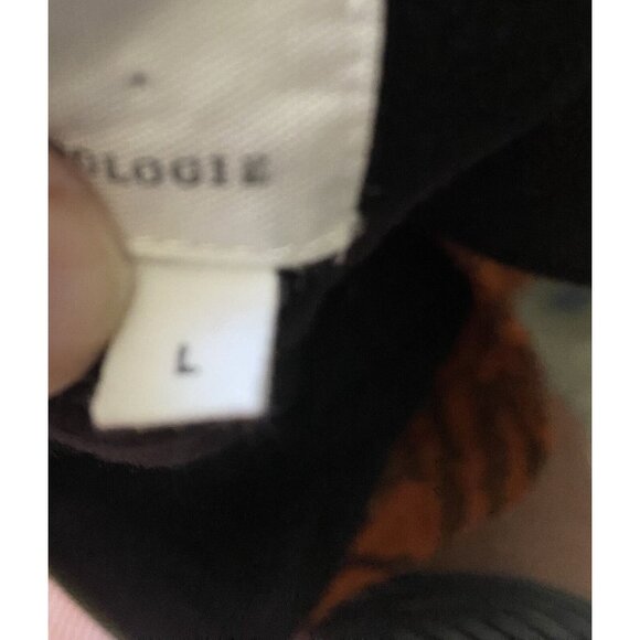 Anthropologie Dress Orange BRIGITTE Jacquard Tiger Shift Size Large - Picture 6 of 6